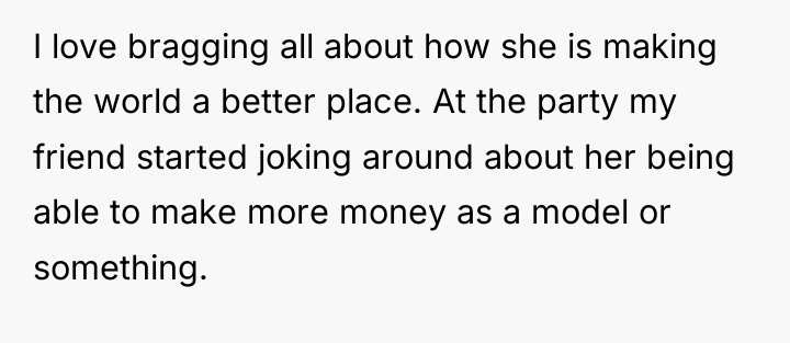 I love bragging all about how she is making the...