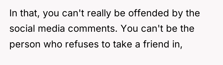 In that, you can't really be offended by the social...