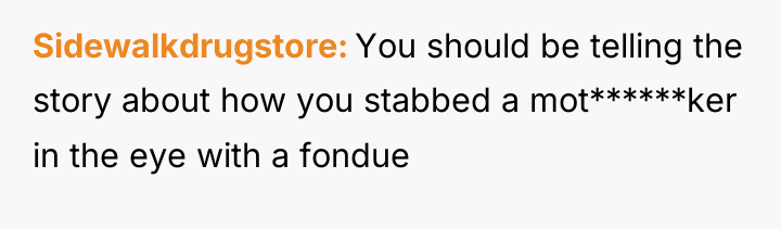 Sidewalkdrugstore You should be telling the story about how you...