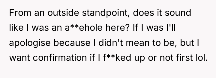 From an outside standpoint, does it sound like I was...