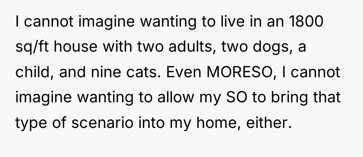 I cannot imagine wanting to live in an 1800 sq/ft...