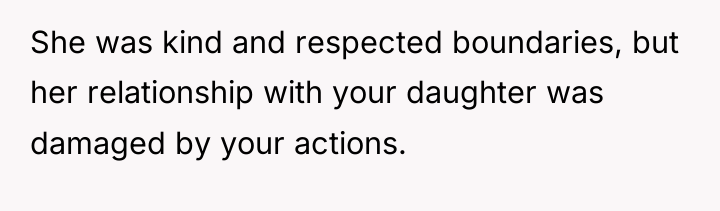 She was kind and respected boundaries, but her relationship with...