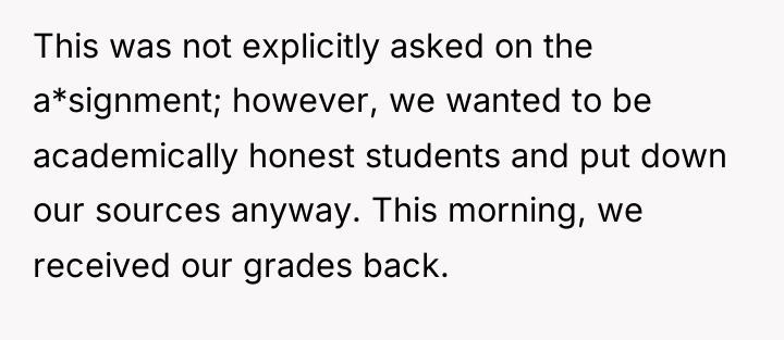 This was not explicitly asked on the a*signment; however, we...