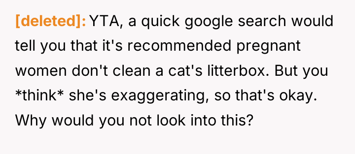 [deleted] YTA, a quick google search would tell you that...