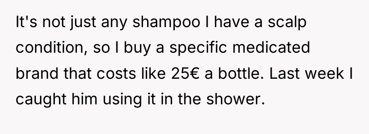 It's not just any shampoo I have a scalp condition,...
