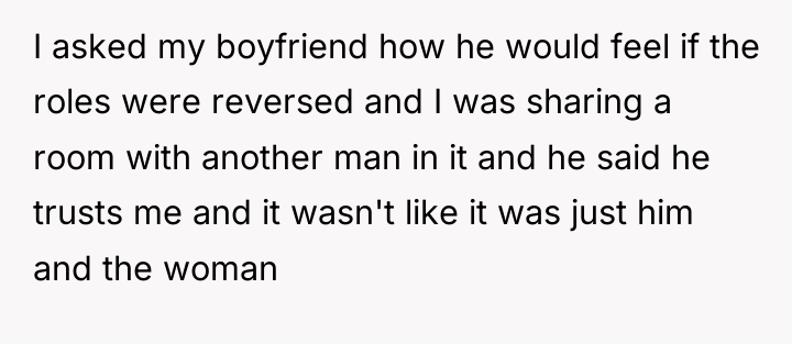 I asked my boyfriend how he would feel if the...