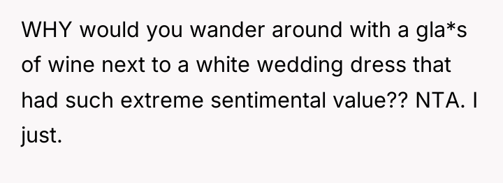 WHY would you wander around with a gla*s of wine...