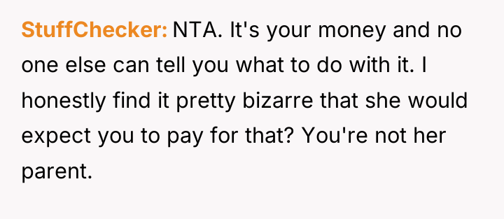 StuffChecker NTA. It's your money and no one else can...
