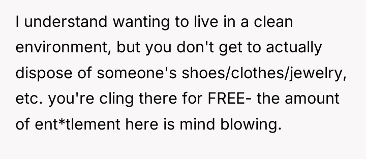 I understand wanting to live in a clean environment, but...