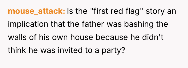 mouse_attack Is the "first red flag" story an implication that...