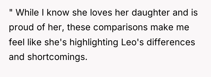 " While I know she loves her daughter and is...