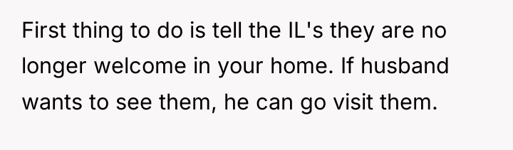 First thing to do is tell the IL's they are...