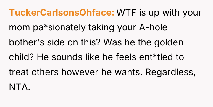TuckerCarlsonsOhface WTF is up with your mom pa*sionately taking your...