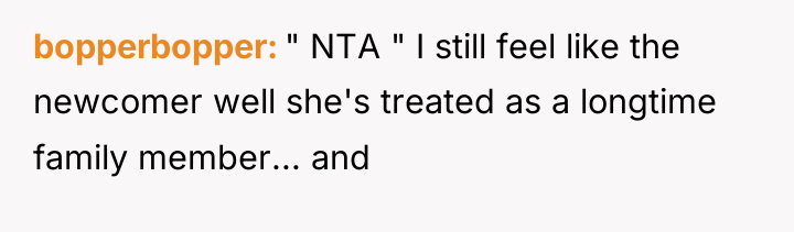 bopperbopper " NTA " I still feel like the newcomer...