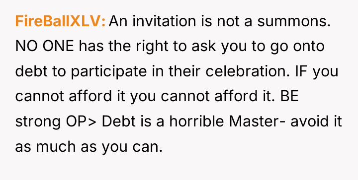 FireBallXLV An invitation is not a summons. NO ONE has...