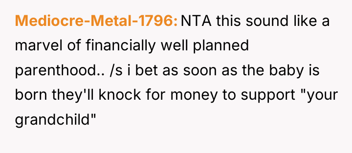 Mediocre-Metal-1796 NTA this sound like a marvel of financially well...