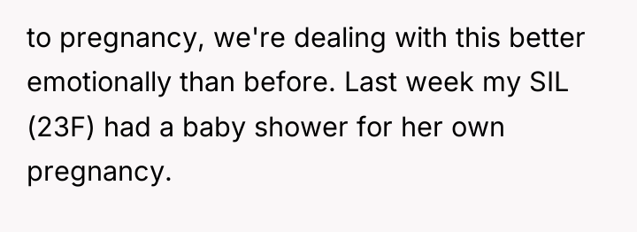 to pregnancy, we're dealing with this better emotionally than before....