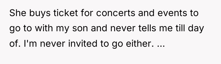 She buys ticket for concerts and events to go to...