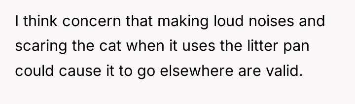 I think concern that making loud noises and scaring the...