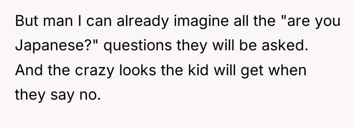 But man I can already imagine all the "are you...