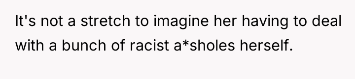 It's not a stretch to imagine her having to deal...