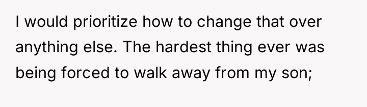 I would prioritize how to change that over anything else....