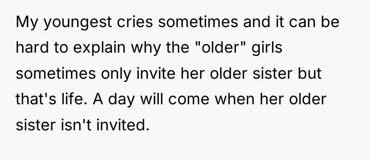 My youngest cries sometimes and it can be hard to...