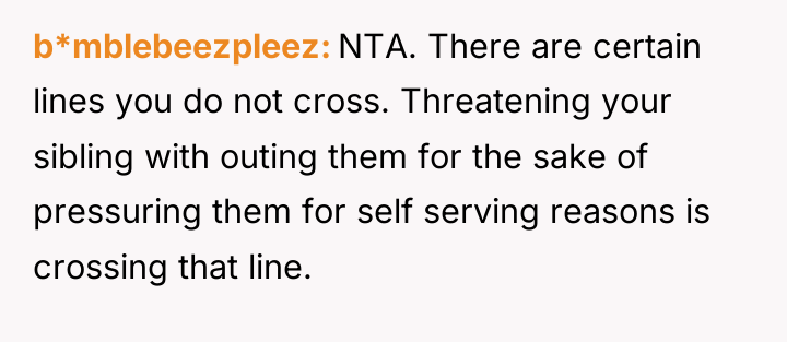 b*mblebeezpleez NTA. There are certain lines you do not cross....