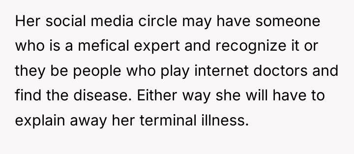 Her social media circle may have someone who is a...