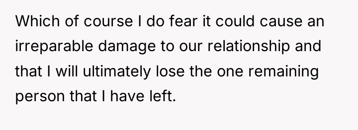 Which of course I do fear it could cause an...