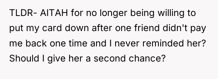 TLDR- AITAH for no longer being willing to put my...