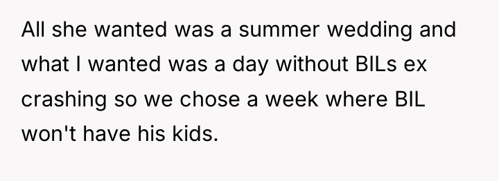 All she wanted was a summer wedding and what I...