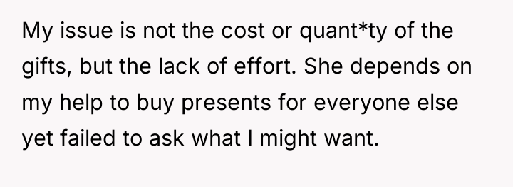 My issue is not the cost or quant*ty of the...