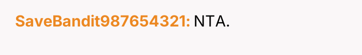 SaveBandit987654321 NTA.