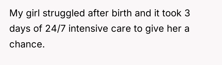 My girl struggled after birth and it took 3 days...