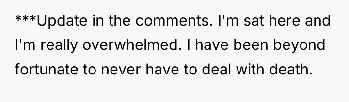 ***Update in the comments. I'm sat here and I'm really...