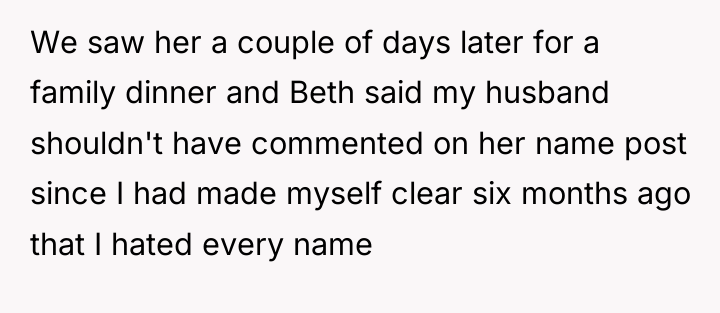 We saw her a couple of days later for a...