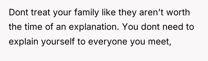 Dont treat your family like they aren't worth the time...