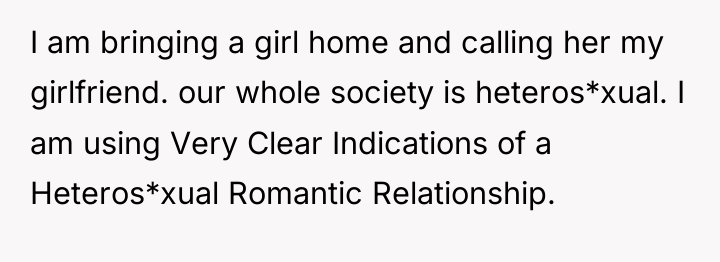 I am bringing a girl home and calling her my...