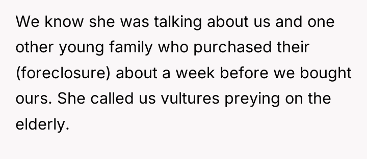 We know she was talking about us and one other...