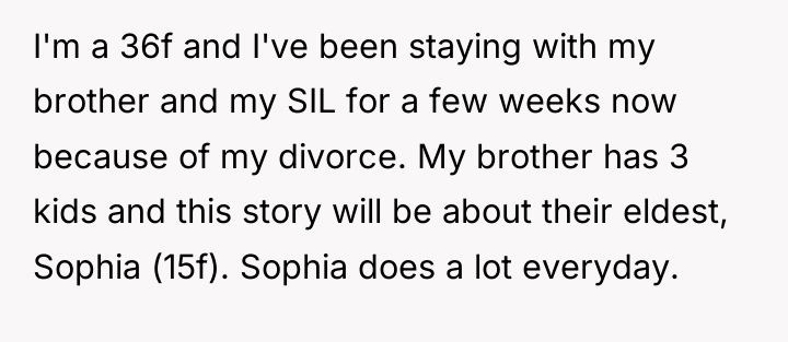 I'm a 36f and I've been staying with my brother...