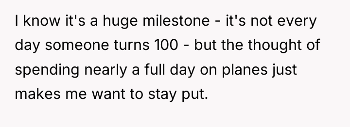 I know it's a huge milestone - it's not every...