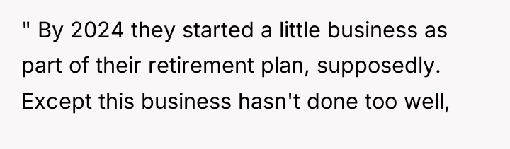 " By 2024 they started a little business as part...