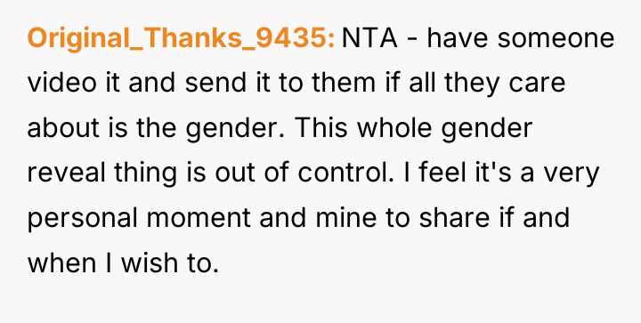 Original_Thanks_9435 NTA - have someone video it and send it...