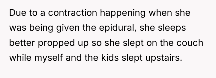 Due to a contraction happening when she was being given...