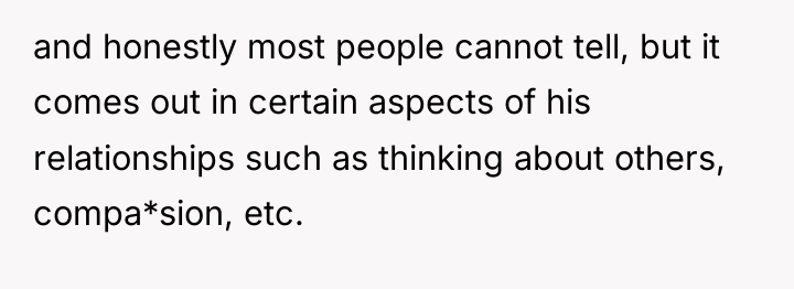 and honestly most people cannot tell, but it comes out...