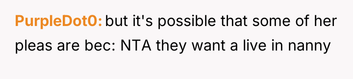 PurpleDot0 but it's possible that some of her pleas are...