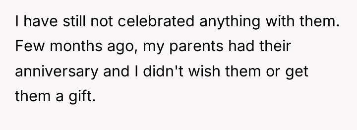 I have still not celebrated anything with them. Few months...