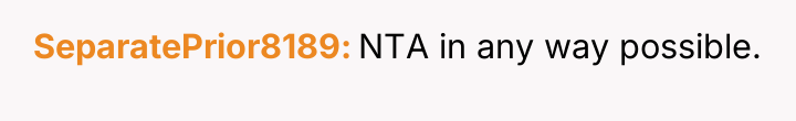 SeparatePrior8189 NTA in any way possible.