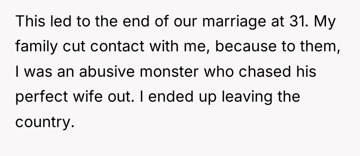 This led to the end of our marriage at 31....